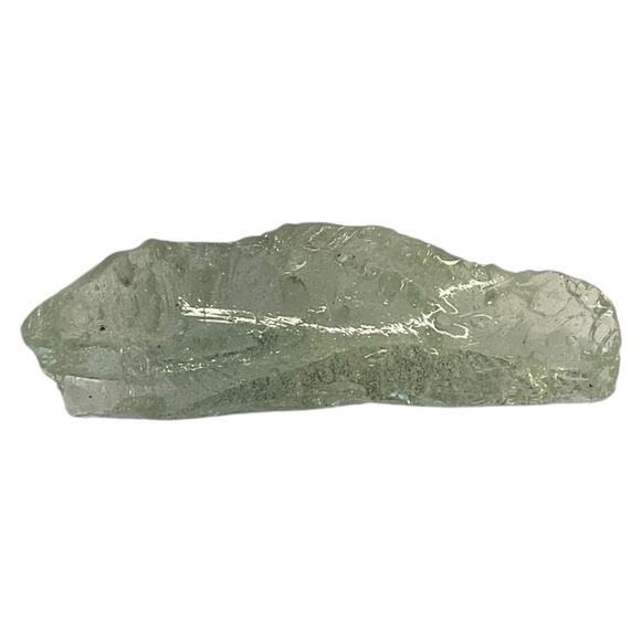 Clear Translucent Bubbled Art Glass Cullet Glowing Manganese Slag Glass #5GX104 - Picture 2 of 9